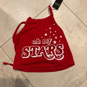 I am selling a red tie shirt!